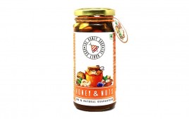 The Honey Shop Honey & Nuts   Glass Jar  300 grams